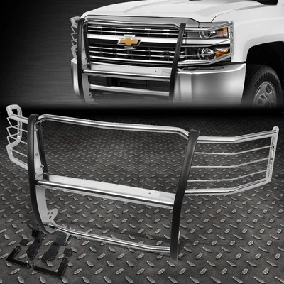 FOR 11-14 SILVERADO 2500HD 3500HD STAINLESS STEEL FRONT BUMPER BRUSH GRILL GUARD Foto 1 de 4