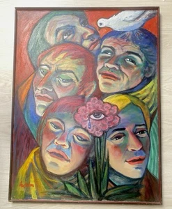 Unikat Fred Anselm , Öl auf Leinwand , studierte bei Emil Nolde in Paris, - Bild 1 von 4