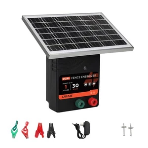 LYDITE 30 Miles Solar Electric Fence Charger, 1 Joule Portable Solar Fence Charg - Picture 1 of 8