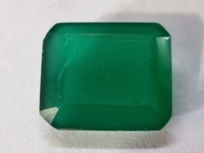 Piedra preciosa suelta de ónix corte esmeralda de 7,97 quilates con certificación EGL natural Foto 1 de 4