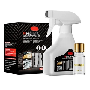 Car Headlight Restoration Set Fluid Repair Kit Plastic Light Polish Cleaner 2026 - Picture 1 of 13