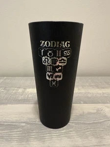 Nasco Black Plastic Zodiac Tumbler Cup Astrological Signs Vintage - Picture 1 of 8