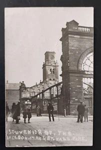 "Souvenir Of The Nelson Market Hall Fire" Real Photo Postcard - Picture 1 of 2