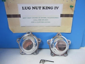2 5 EAR ALUMINUM CAPS NEW AMERICAN RACING TORQ THRUST D 2 1/4" MOUNTING SPACING - Picture 1 of 2