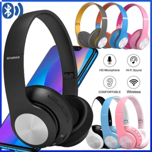 Kabellose Kopfhörer Bluetooth 5.1 Over-Ear Geräuschunterdrückung Stereo Ohrhörer UK - Bild 1 von 12