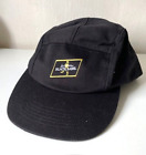 Casquette/chapeau noir réglable étiquette noire Snapback