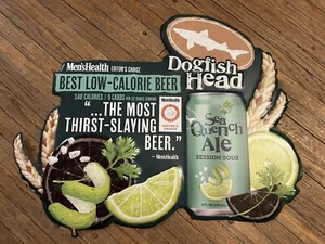 INSEGNA BAR METALLO TESTA DI PESCE CANE QUENCH ALE Lime Sessione Birra Acida TIN TACKER - Foto 1 di 3