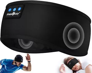 MUSICOZY Sleep Headphones Bluetooth 5.2 Headband Sports Wireless Earphones - Picture 1 of 7
