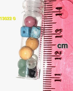 DIY, pendant jar with 7 pairs of beads, 7 chakra jewelry supplies, new gifts - Picture 1 of 12