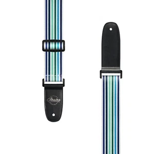 Amumu Blue Stripe Guitar Strap- PC08PBL - Picture 1 of 6