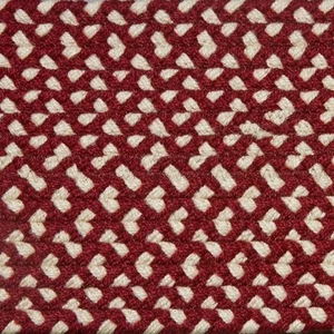 ALFOMBRA DE ÁREA TRENZADA A CUADROS LADRILLO ROJO Y CREMA ¡MUCHOS TAMAÑOS DISPONIBLES! - Imagen 1 de 1