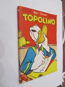 TOPOLINO N. 52 ORIGINALE ANNO 1952 CON BOLLINO E PAG. CENTRALE QS EDICOLA (T) - Bild 1 von 4