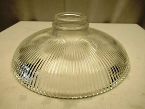 Vintage Holophane Glass Dish Light Shade Pendant Ribbed Glass Shade Decorative"4 - Picture 1 of 8