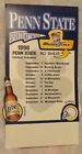 Miller Lite Table Tent - 1998 Penn State Football Schedule - Never Bent - NEW 