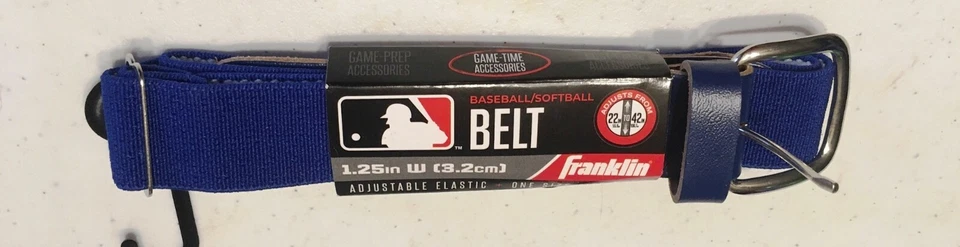 Cinturón Franklin de Béisbol/Softbol - Ajustable Elástico 1.25" Ancho - 22"-42" ¡Nuevo!  Foto 1 de 1