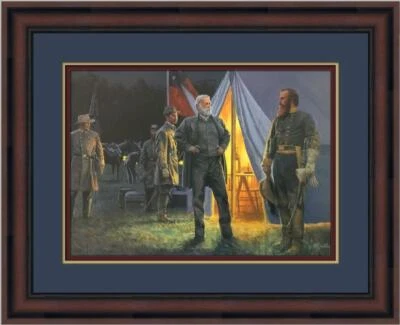 Impresión grande de la Guerra Civil de Mort Kunstler - El regreso de Stuart enmarcado personalizado  Foto 1 de 2