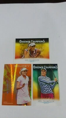 2021 Goodwin Goudey Platinum Orange Prism #G3 Lexi Thompson 370/399 plus 2 base - Image 1 of 2