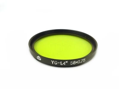 Kiev YG-1.4x Yellow Green 58mm 58x0.75 Glass Filter with Kiev Case - Image 1 of 2