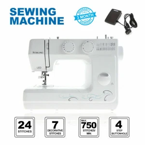 Stirling Black Edition Electric Desktop Sewing Machine Kit MD17329 60 Programs - Picture 1 of 7