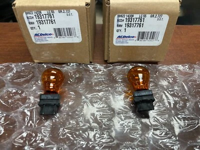 Set of 2 3457NAK Sylvania Amber Park/Turn Signal Light Lamp Halogen Bulbs - Image 1 of 4