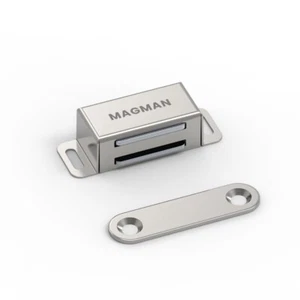 VERY HIGH QUALITY KITCHEN, MAGNETIC CATCH Heavy Duty 10kg PULL METAL, CHROME - Picture 1 of 2