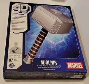 Marvel: 4D Build Thor Mjolnir Hammer 3D Puzzle Spin Master - Picture 1 of 13