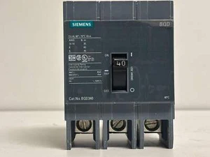 Siemens BQD340 40A 3-Pole 480V AC Thermal-Magnetic Circuit Breaker - Picture 1 of 8