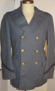 VTG 1970s MEN'S CITADEL UNIFORM DBL BREASTED WOOL COAT! HART SCHAFFNER MARX 39L - Picture 1 of 16