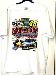 Vintage JIMMIE JOHNSON WINS ALLSTATE 400 at the BRICKYARD 2009 T-Shirt NEW XL - Picture 1 of 4