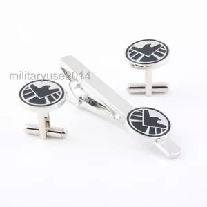 Set Avengers Agents of S.H.I.E.L.D. Gemelos Tie Clip-MH211 - Imagen 1 de 3