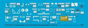 Peddinghaus-Decals 1/35 1541 16 Divers Versions 18 Tonne Famo Chaîne de Moitié - Photo 1 sur 1