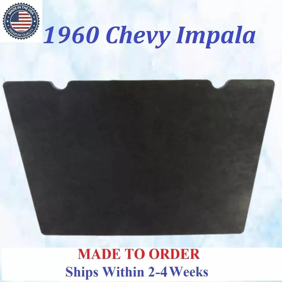 NEW 1960 Chevrolet Impala HOOD INSULATION GRAY/BLACK REM #CVY-HIN-110 — 第 1/3 张图片