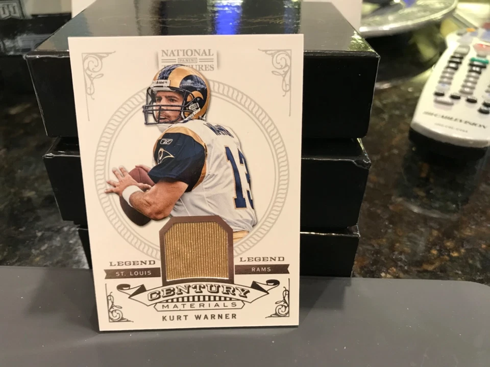 National Treasures Century Game Worn Jersey  Rams Kurt Warner 29/99. 2012 - Image 1 of 2