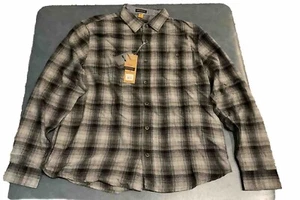Tailor Vintage Men’s XL Grey Plaid Long Sleeve LuxePerformance Shirt NWT $98 - Picture 1 of 6