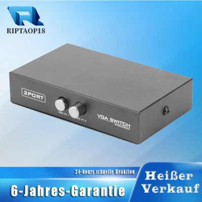 VGA Switch Box 2 in 1 Out VGA Switcher für Computer PC Laptop Desktop Monitor - Bild 1 von 4