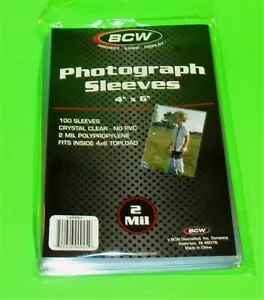 100 MANGAS DE FOTOS 4X6 - CRISTAL TRANSPARENTE - ARCHIVO SEGURO - LIBRE DE ÁCIDO - 2 MIL DE ESPESOR - POR BCW - Imagen 1 de 2
