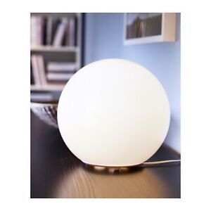 IKEA FADO Table Desk Bedside Lightening Light Round Cosy Mood Lamp White cm25 !