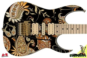 Guitar Skin Axe Wrap Re-skin Bass reface Electric Traditional Paisley 091 - Picture 1 of 10
