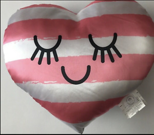 NWT The Manhattan Toy Company Heart Shaped Pillow Sleepy Head or Rainbow Stripe