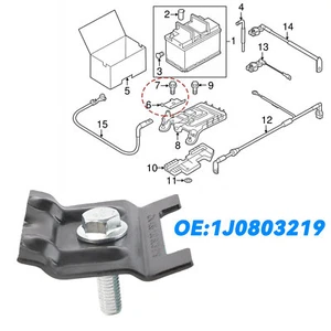 For Audi TT 8N A3 8L 8P VW Transporter Caddy Golf Battery Clamp Bracket + Bolt - Picture 1 of 8
