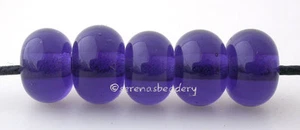 INK BLUE MINI * Lampwork Glass Spacer Beads TANERES sra - Picture 1 of 1