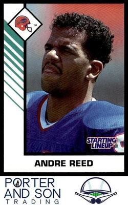 Andre Reed 1993 Kenner Starting Lineup Cards #504755 Buffalo Bills Football Card - Image 1 of 2