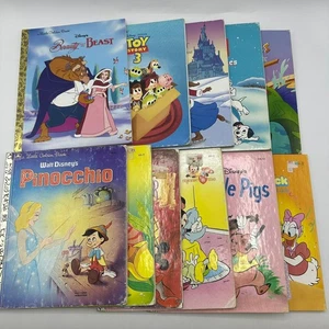 Disney Little Golden Books Lot of 19 Childrens Stories Fairy Tale Adventure - Foto 1 di 12