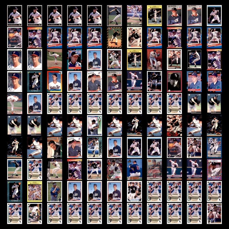 Jack McDowell Lot 110 Baseball Cards 1992 Leaf Chicago White Sox Set Collection - Image 1 of 4