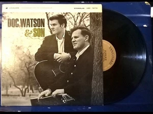 Doc Watson & Son VANGUARD Stereo LP Reissue 1977 Country Folk Blues Bluegrass - Picture 1 of 3