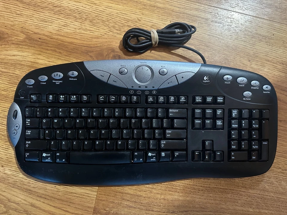Logitech Elite Keyboard Wired USB Ergonomic - Image 1 of 1