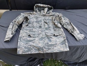 USAF US Air Force Medium Regular ABU Tiger Stripe Gore-tex Goretex Parka - Picture 1 of 7