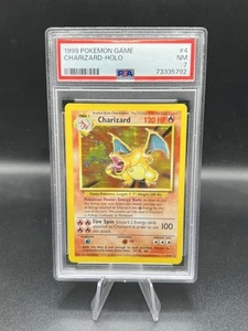 PSA 7 Unlimited Charizard Base Set Holo Rare #4 Pokemon Card 1999 Mint - Picture 1 of 2