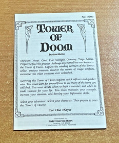 Intellivision BRAND NEW Manual : Tower of Doom