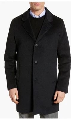 NWT Cole Haan  Regular Fit Stretch Wool Men’s  Jacket Coat Size Medium Navy - Image 1 of 4